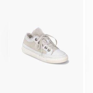 New with Tags! INUIKII Lace Up Shearling Sneaker Off White